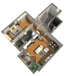Grundriss 2-Zimmer