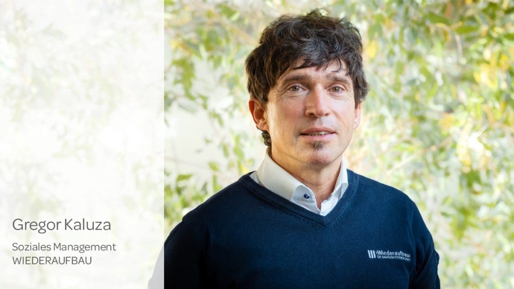 Bild: WIEDERAUFBAU, Gregor Kaluza im Proträt