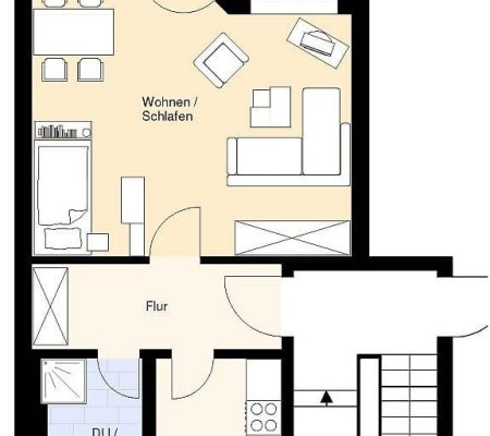 Grundriss möbliert