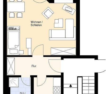 Grundriss möbliert