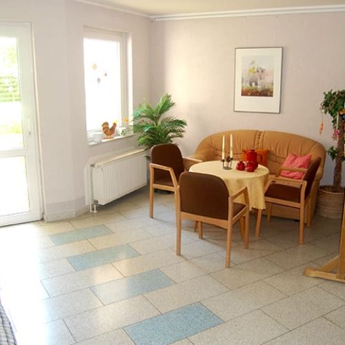 Bild: © WIEDERAUFBAU Gemeinschaftsfläche des Betreuten Wohnens im Cachanring 39 in Vechelde.