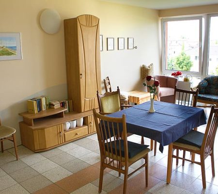 Bild: © WIEDERAUFBAU Gemeinschaftsfläche des Betreuten Wohnens in der Ludwig-Richter-Straße in Wolfenbüttel.