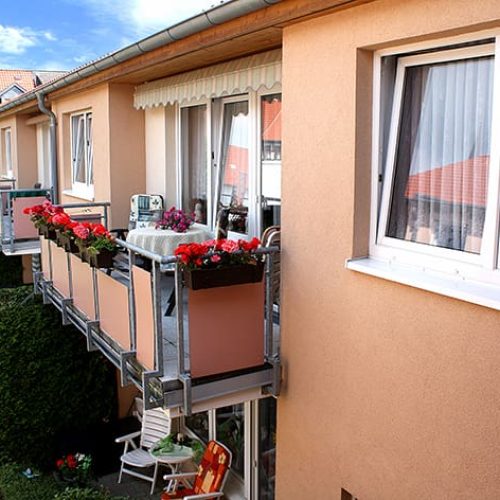 Bild: © WIEDERAUFBAU Außenansicht des Betreuten Wohnen Jasperstraße 6 in Schöppenstedt.