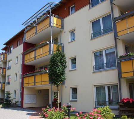 Bild: © WIEDERAUFBAU Außenansicht des Betreuten Wohnen in der Liegnitzer Straße in Goslar.