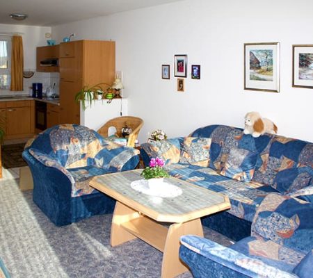 Bild: WIEDERAUFBAU Beispiel einer Wohnung mit Wohnküche im Betreuten Wohnen Cremlingen.