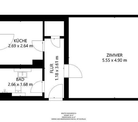 Grundriss mit Abmessungen